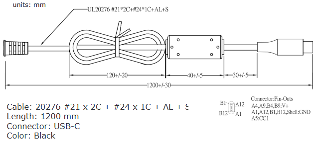 机械图纸 - CUI Inc SDM100G外部AC-DC电源
